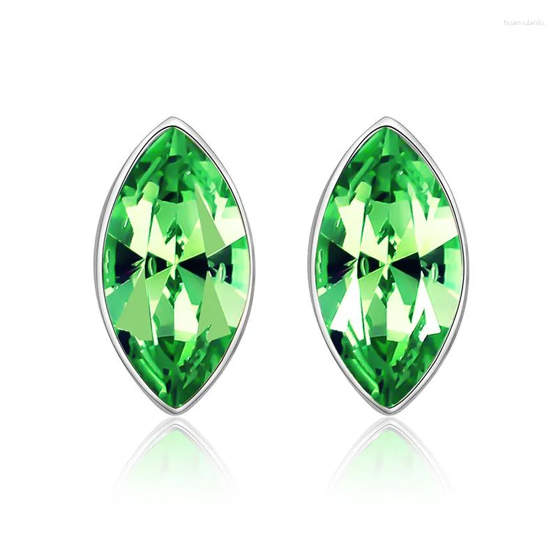 Oorknopjes ER-00195 Koreaanse Mode Kristal Sieraden Verjaardagscadeau Groen Luxe Voor Vrouwen Items Met