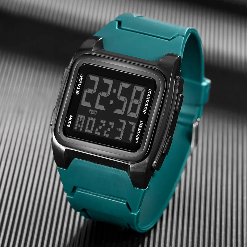 POSHI Marke herren Uhr Mode LED Digital Wasserdicht Für Männer Alarm Woche Stoppuhr Militärische Elektronische Männliche Uhr Reloj Hombre
