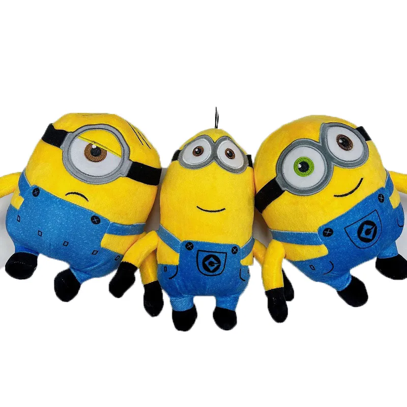 Factory wholesale 20cm three styles of Minions Minion plush toys cartoon animation film and television surrounding dolls children's favorite gifts