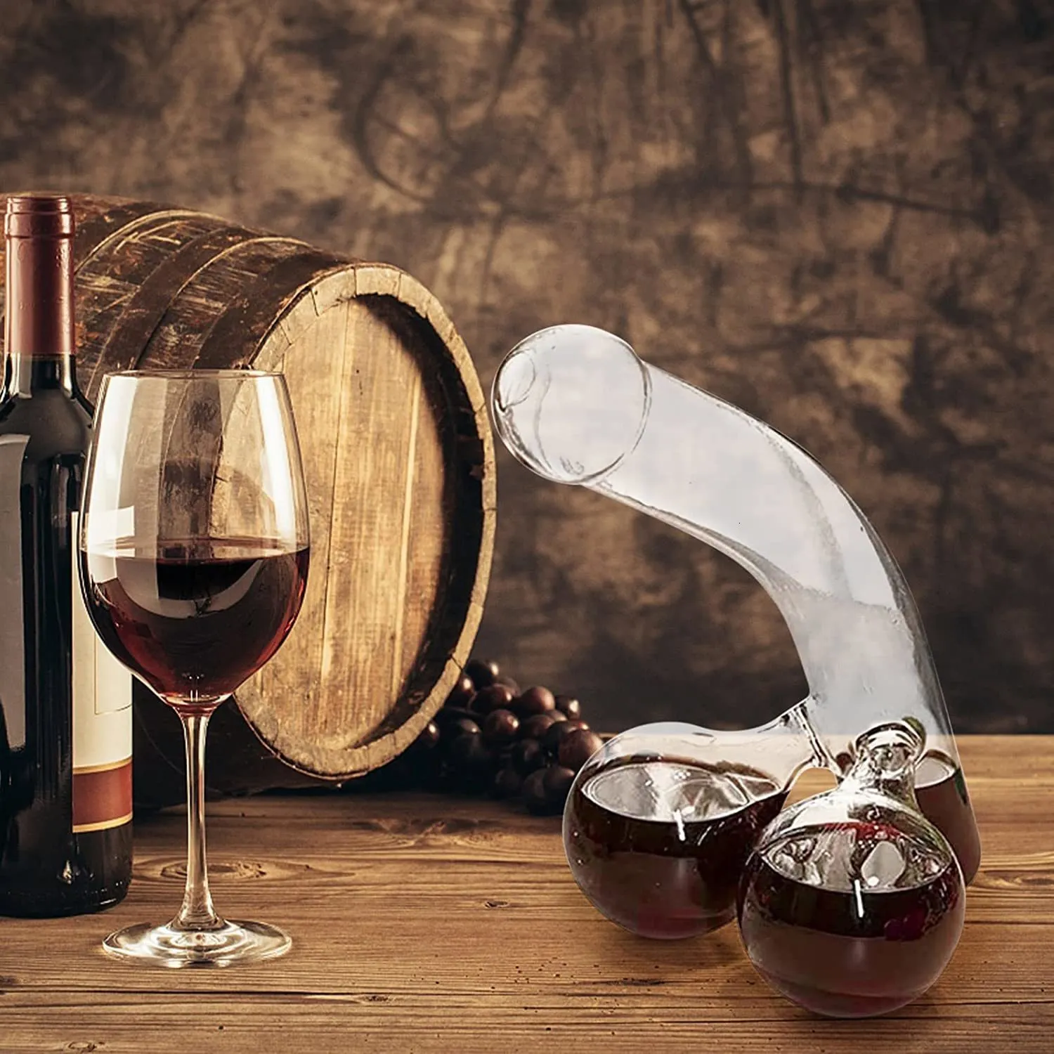 Decanter Per Whisky Divertente | Vetro Resistente | 550 Ml | Regalo Originale Per Appassionati