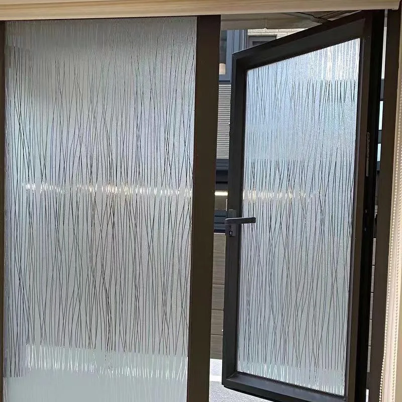 Álbums Frosted Window Privacy Film não adesivo Janela se apegando ao vidro removível Cobrir o filme de janela opaca de água transparente para casa anti -UV