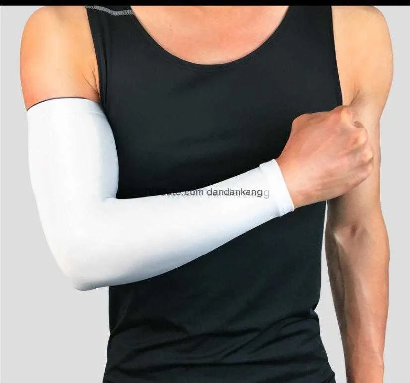 Andas snabbt torrt UV -skydd Rinnande arm ärmar basketball armbåge fitness armguards sport cykling arm värmare