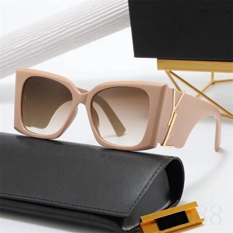 Oversized sunglasses luxury designer sunglasses black white classic wide frame lunette homme acetate plated gold letter uv protection sun glasses special chic C23