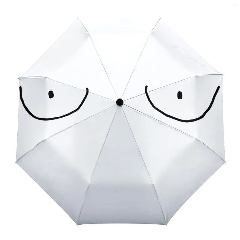 Ombrelli Umorismo sul petto Modello divertente Ombrello automatico per pioggia Ombrellone pieghevole Otto fili all'aperto