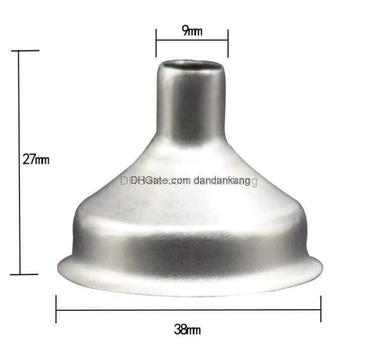 Przenośny lejek ze stali nierdzewnej dla wszystkich bioder Flass Flask 8 mm szczotkowane mini lejne do piwa butelki wina z wyciekami