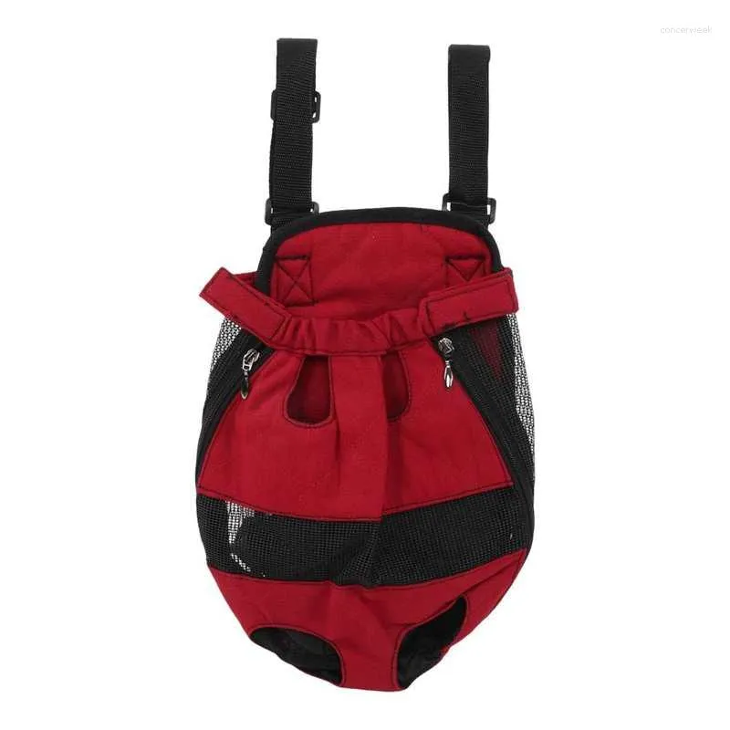 Capas para assento de carro para cachorro, mochila frontal para animal de estimação, mochila ajustável com zíper lateral para acampamento, caminhadas, viagens