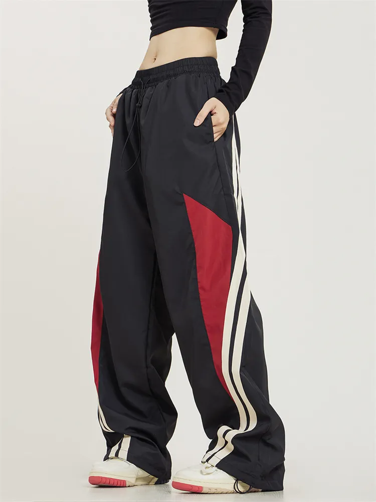 Spodnie damskie capris y2k damskie streetwear elegancka cargo koreańskie harajuku swobodne spodnie spadochronowe dla mężczyzn menpantów dresowych joggery nóg spodnie ubrania 230721