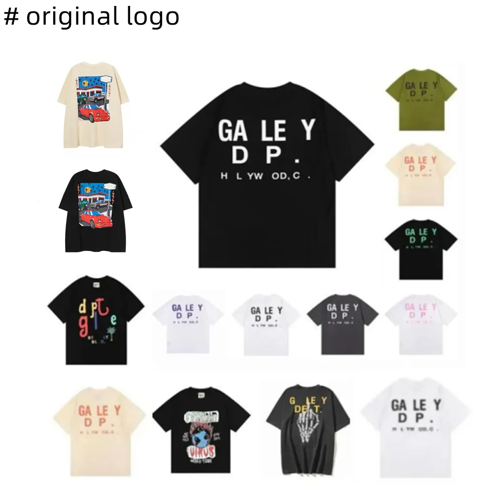 2023 gallery shirt Women&Men's T-shirts Designer Galleries Depts Shirt Alphabet Print Trendy Trend Basic Casual Fashion Loose Short T-shirt Half Sleeve TeeS Green