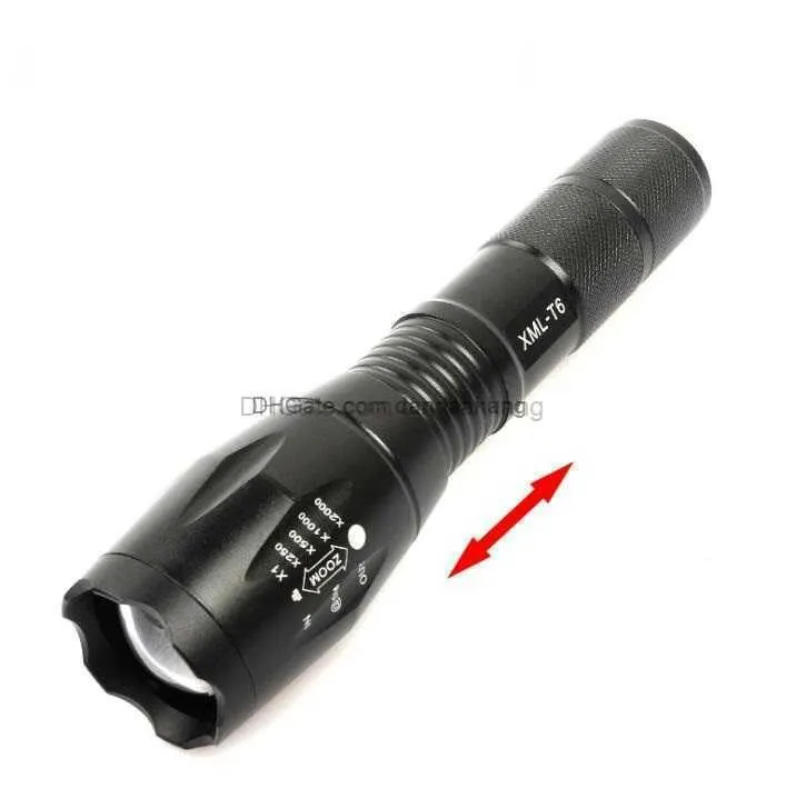cree xml t6 led ultra bright rechargeable tactical flashlight Ultra-Bright Flashlights, 2000 Lumens XML-T6 Flashlight, Zoomable Adjustable Focus, IP65 Water-Resistant, Portable, 5 Light Modes for Indoor and Outdoor,Camping,Emergency,Hiking (1 Pack) climbing and many other outdoor or domestic activities UltraFire T6 LED Tactical Flashlight