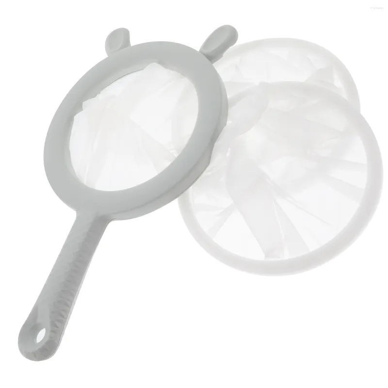 Dinnerware Sets Latte Plastic Strainer Kitchen Filter Spoon Strainers For Tools Mesh Sieve Colander