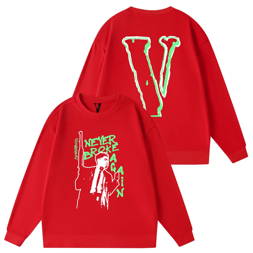 Felpe con cappuccio da uomo Vlone Fashion Felpa da uomo 5 colori Cappotto con cappuccio giacca estesa lunga linea hip hop street rock and roll maglione con cappuccio cappotti jumpert S-XXXL Tops abbigliamento