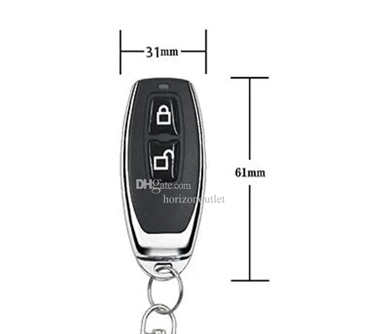DieseRC 3 Telecomandi Wireless 433MHz A 2 Pulsanti – Codice 1527, Portachiavi, Per Ricevitori RC Compatibili