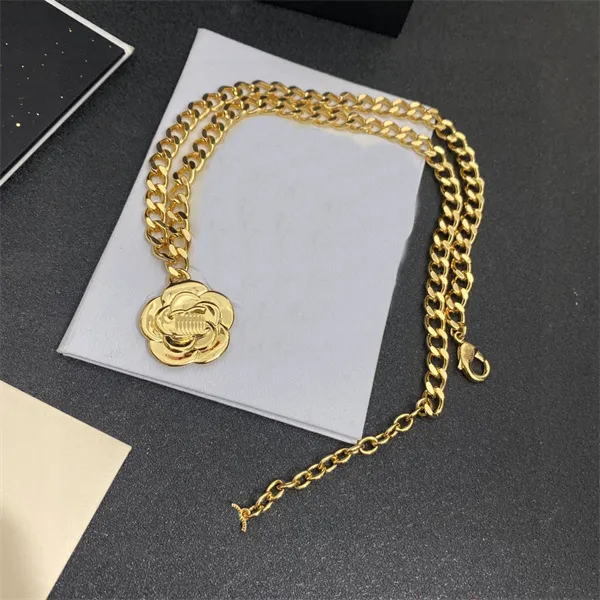 2023 Latest Top quality Women Pendant Necklaces ccity metal brass gold Choker Women Jewelry Designer Luxury Accessories 1234