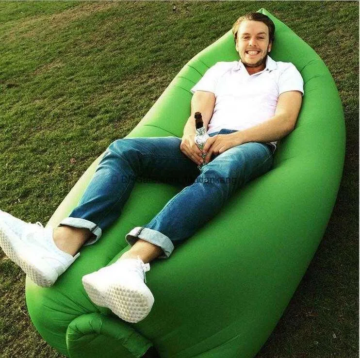 Inflatable Lounger Air Filled Bean Bag Chair Flee Inflatable