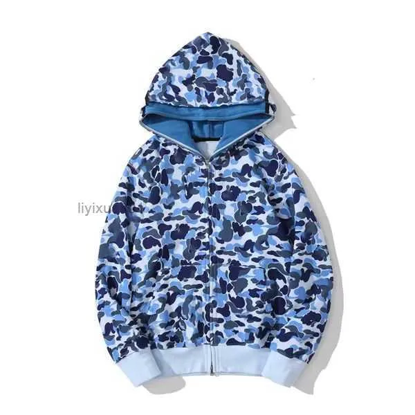 Bape Mens Hoodies Designer Hoodie Shark Işınlı Kadınlar Sweatshirts Mektuplar Camo Hoody Büyük Boy Pamuk Zip Sweaters Hoodys İşlemeli HARDIGAN V46R