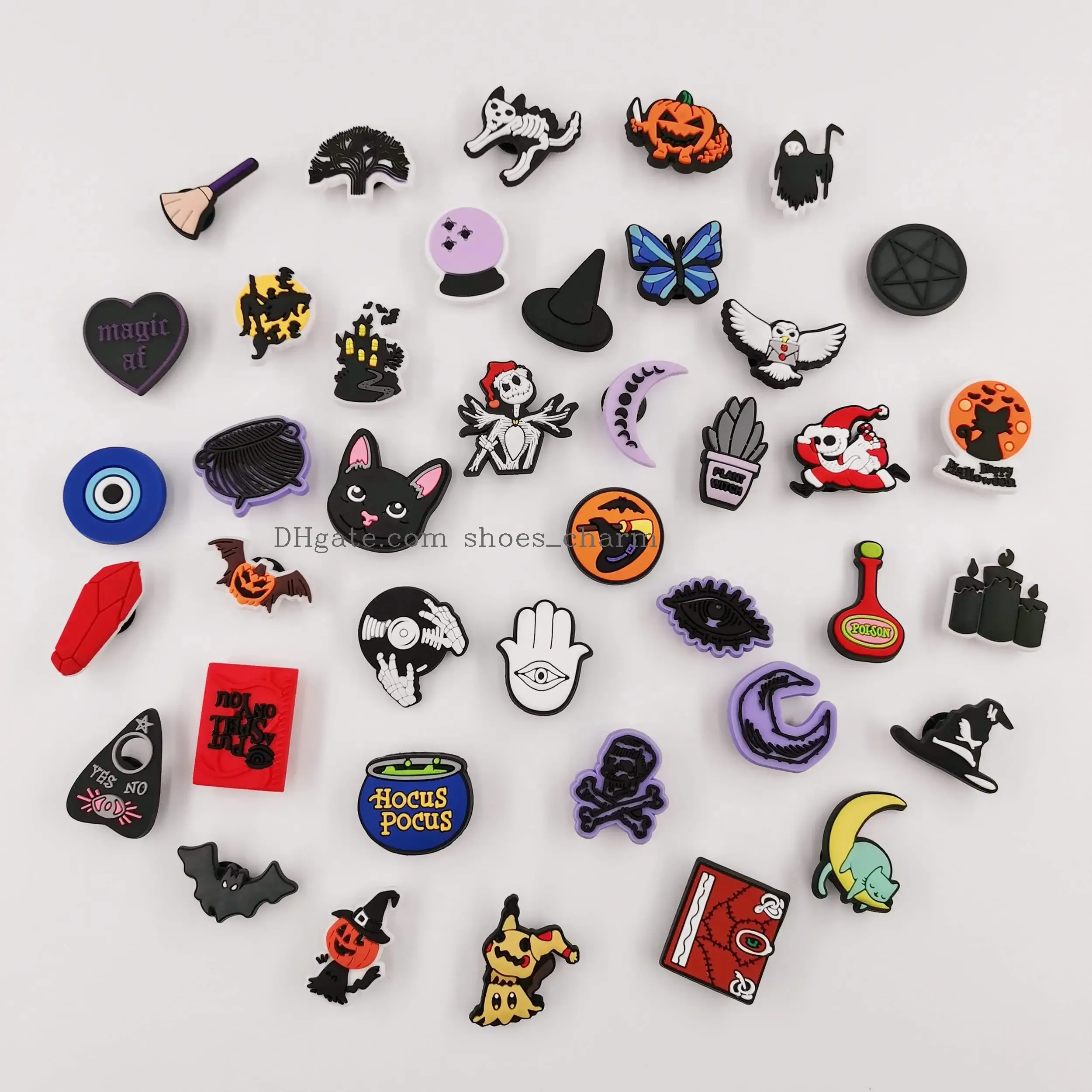 Shoe Parts Accessories Halloween Charms Fit For Clog Pins Girls Boys Cute Witch Pumpkin Skl Christmas Gift Decoration Drop Delivery Amp8M