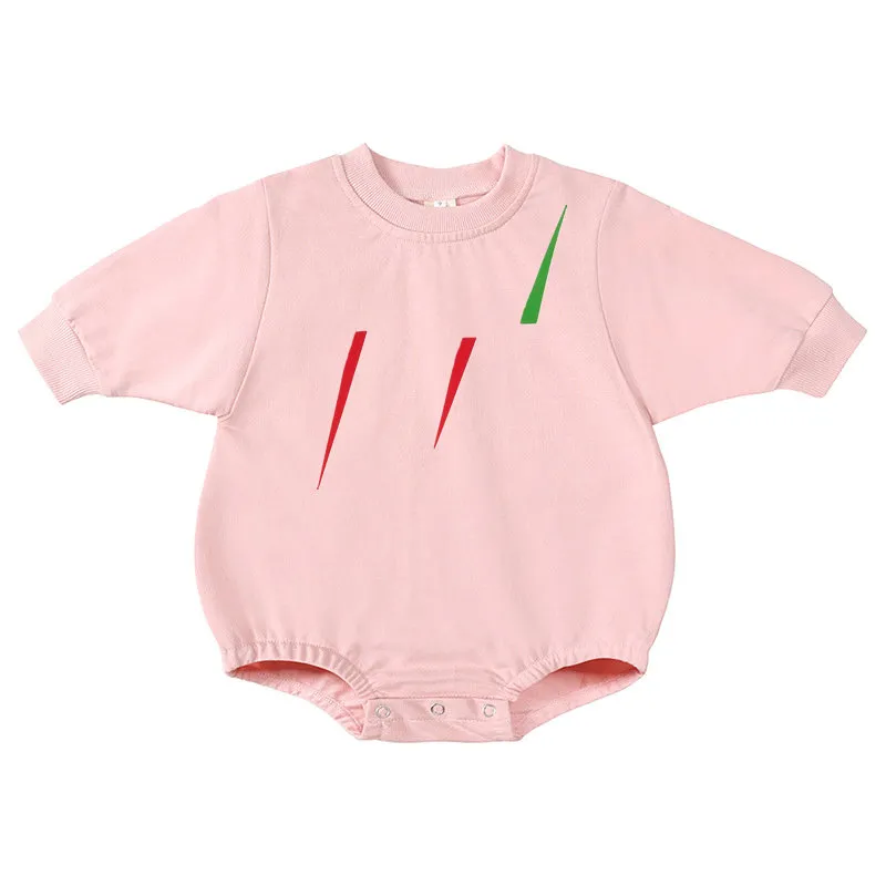 - Baby Designer unisex pasgeboren bodysuits met brief print lange korte mouw onesies