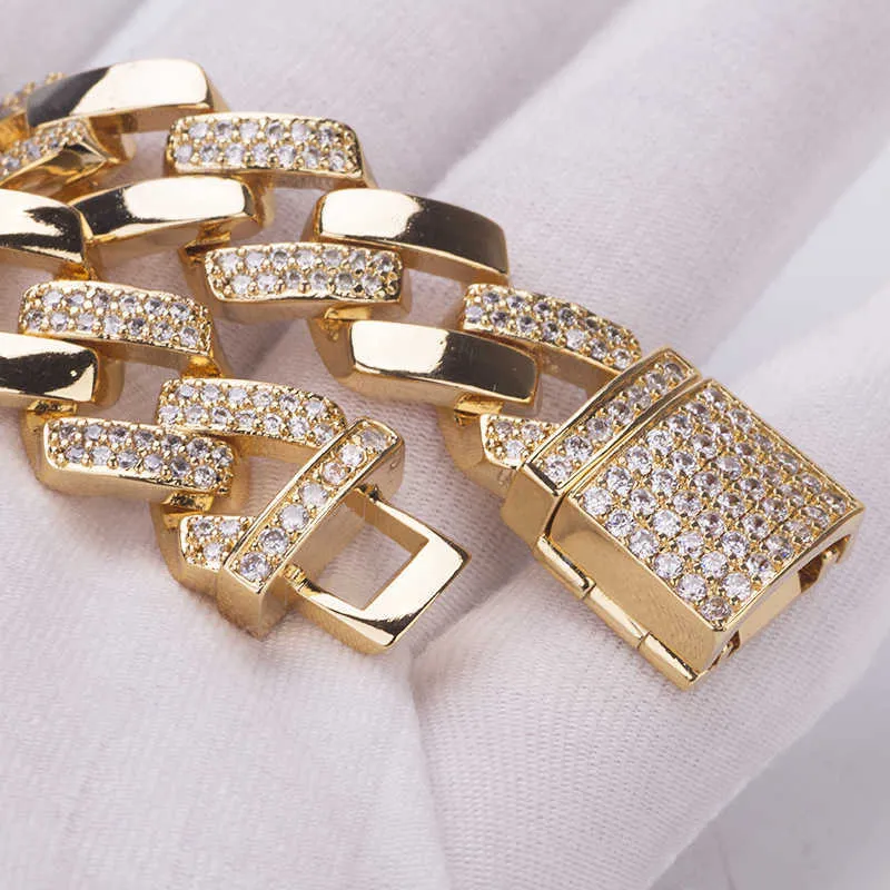 Cuban Link Bracelet: Micro Inlaid Zircon Bracelets for Men, Personalized Jewelry Cuban Link Bracelet: Micro Inlaid Zircon Bracelets for Men, Personalized Jewelry