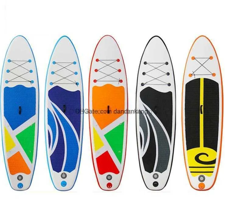 Uppblåsbara surfbrädor Sommarsurfing Sup Standing Paddleboard Högkvalitativ Air Paddel Board Wakeboard Water Sport Surf Game Boards inkluderade Accessary