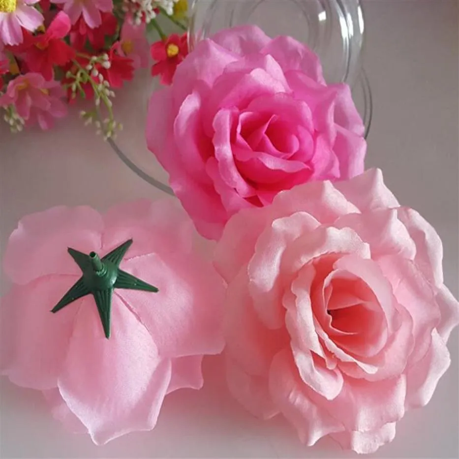 100 Stück 11 cm 4 33 20 Farben künstliche Seide Kamelie Rose Pfingstrose Blütenköpfe Hochzeit Party dekorative Blumen mehrere Farben294c