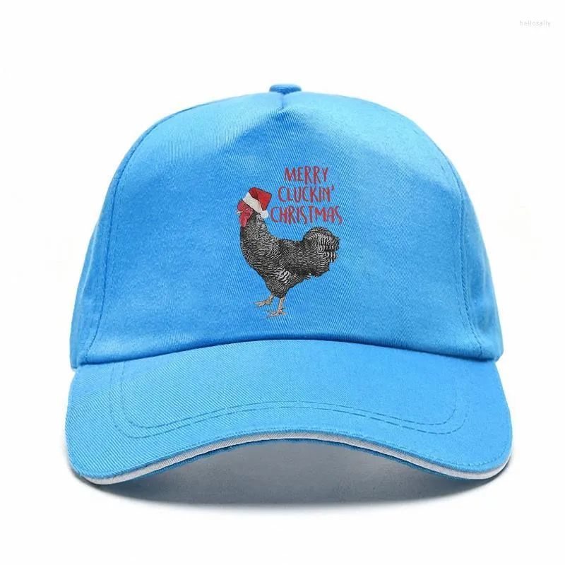 Ball Caps Men Bill Hat Merry Cluckin' Christmas Chicken Santa's Sweater Women Baseball Cap