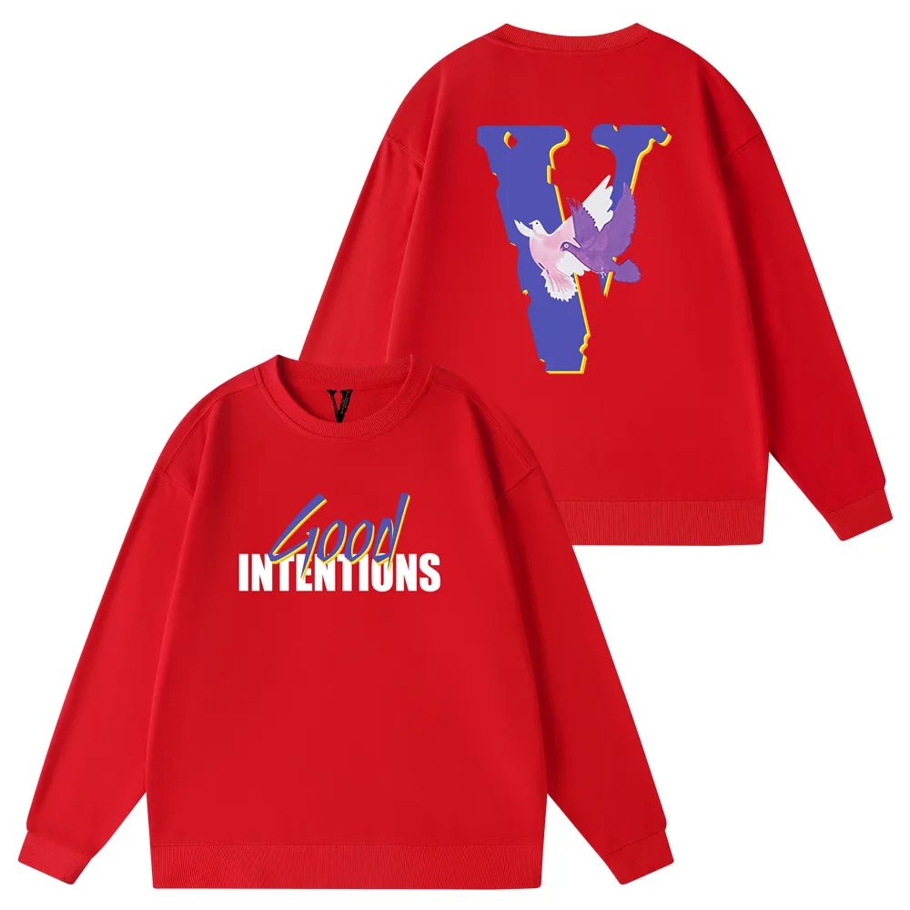 Mens Hoodies Vlone Fashion Mens Sweatshirt Hoody Coat Extended