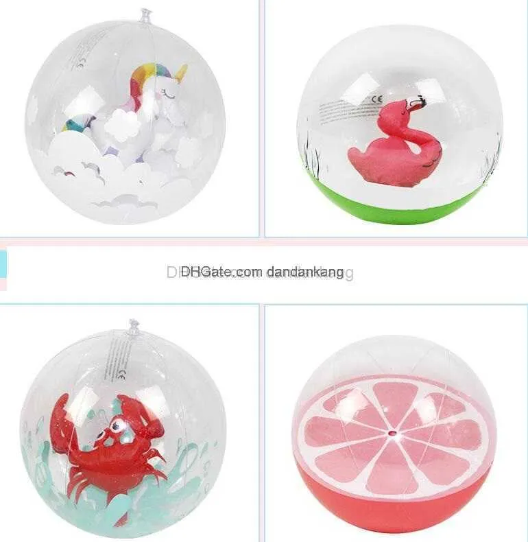 Uppblåsbara strandpoolleksaker vatten boll sommarsport spela leksak ballong simbassänger tecknad bollar rolig gåva