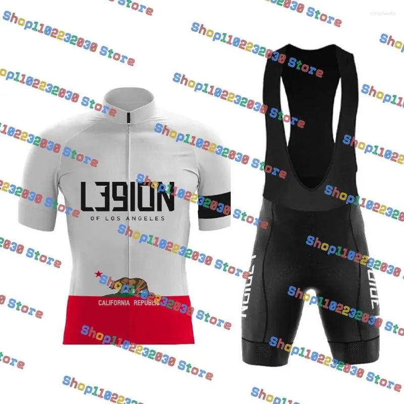 Racing Set L39ion 2023 Bear Cycling Jersey Set Breattable Bike Suit Mtb Quick-Tork Short Sleeve Road Shirt Mens Bicycle Clothing Wear