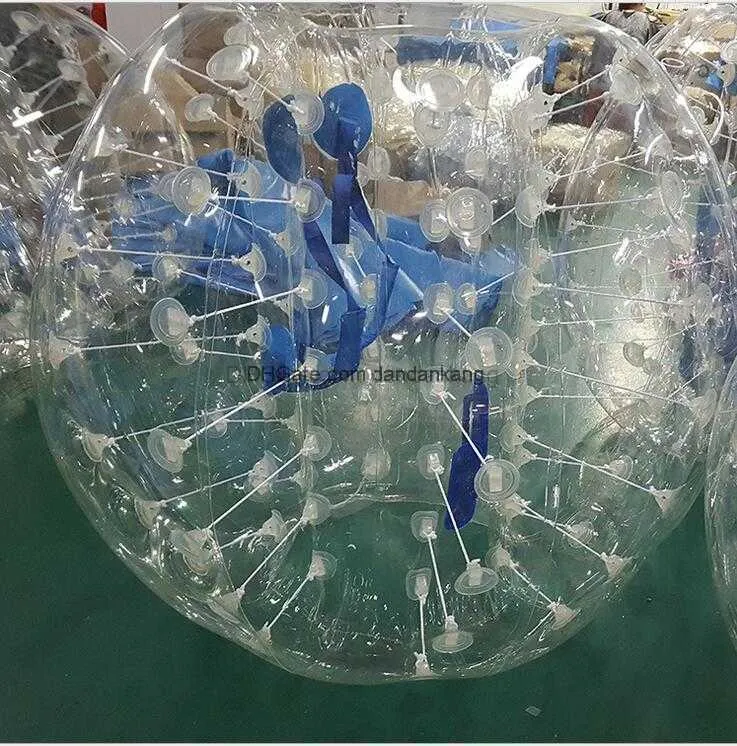 Durchmesser 1 m Kinder im Freien lustiges Spielzeug aufblasbarer menschlicher Hamsterball Blase Fußball Fußball Zorb Ball Zorbing Bumper Ball Zorb rollende Bälle