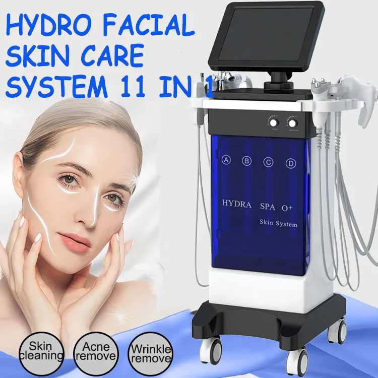 Hydrofacial 11 in 1 Machine Microdermabrasie Hydro Peel hydrodermabrasie zuurstof Facial SPA RF BIO Face Lift Huidverzorging Schoonheidssalonapparatuur