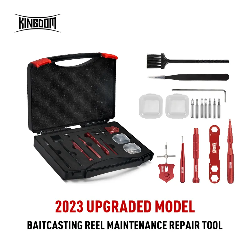 Fishing Accessories Kingdom Tools For Reel Maintenance 10pcs Bearing Tool Spinning Repair Kit Baitcasting Lightweight Use 230721