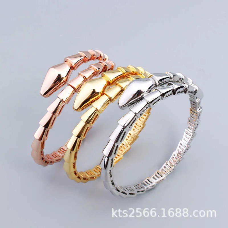 Fashion Accessories Fengqi Snake Bracelet Ring Set Smooth and Simple Snake Bone Women's Favorite Jewelry Network Popular Style