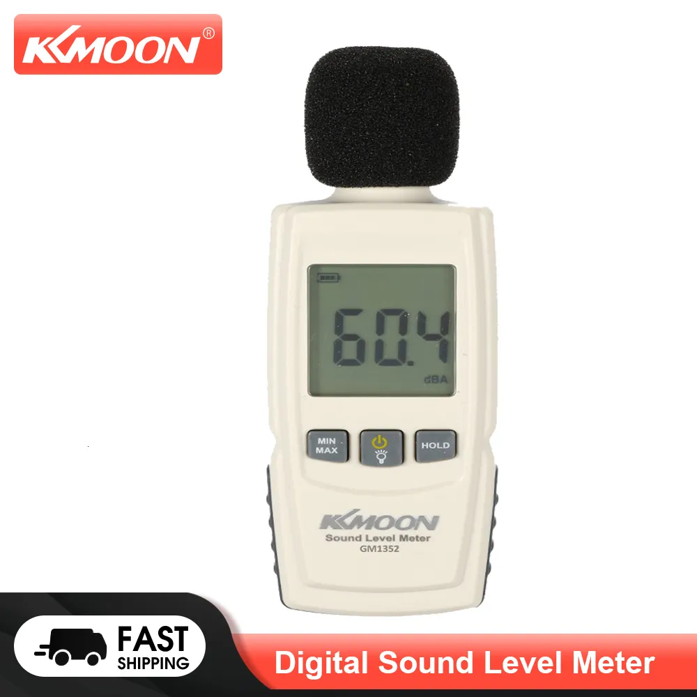 Misuratori di rumore KKmoon Misuratore di livello sonoro digitale LCD Misuratore di dB portatile Strumento di misurazione del volume del rumore Decibel Tester di monitoraggio 30-130 dB 230721