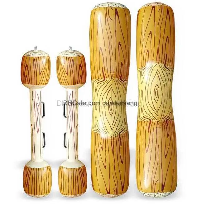 Inflatable Lake Toys: Floating Battle Logs Game For Pool Fun Water