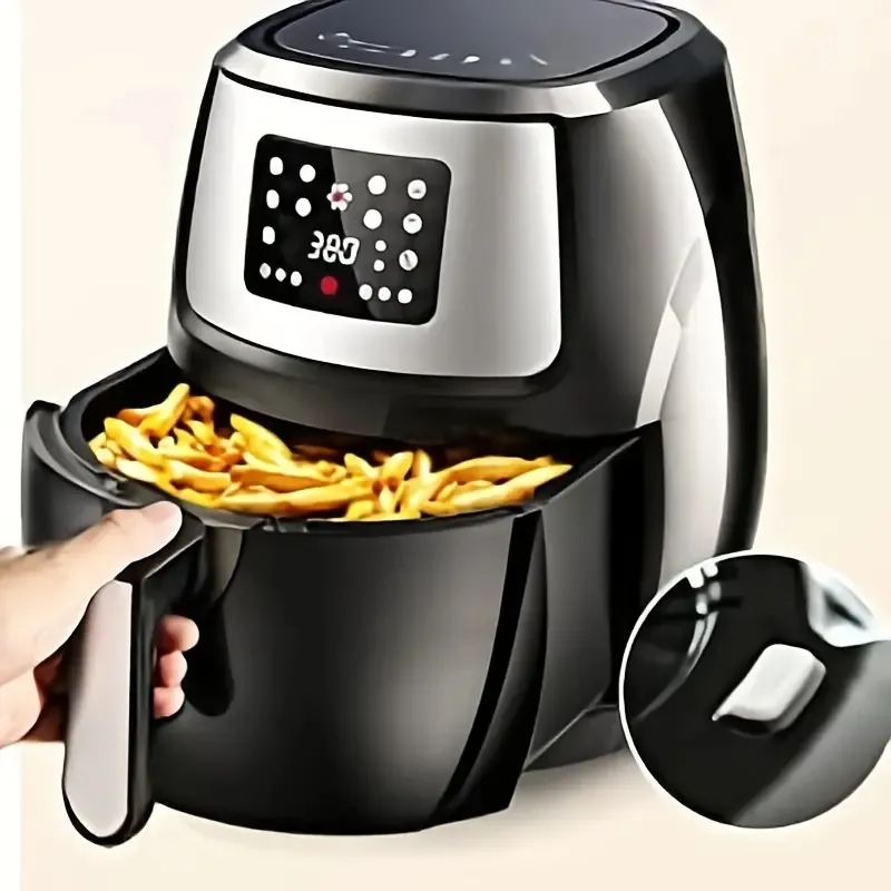 1PC 8 Tryb Air Fryer, 8,9 QT Duża elektryczna kuchenka z piekarnikiem gorącego powietrza Oilless z cyfrowym ekranem dotykowym LCD, funkcja wstępu, w tym powłoka z szraft do gotowania nietoperek