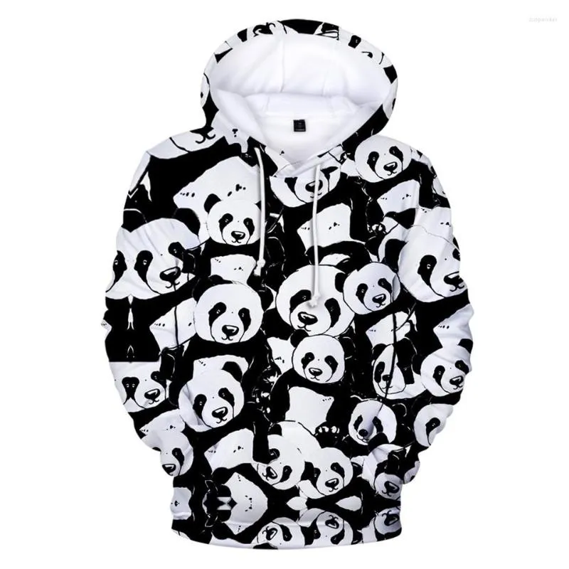 Men's Hoodies 3D Print Cute Panda Men Sweatshirts Women Pullovers Fashion Hip Hop Streetwear Autumn Kids Hooded Casual Boys Girls Tops