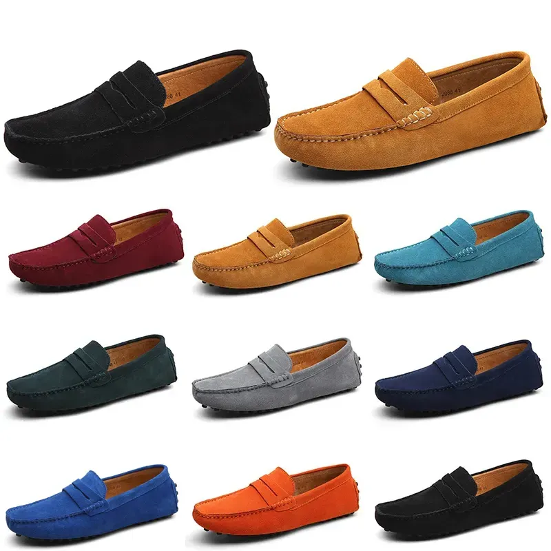 Diseñadores de hombres sin marca, zapatos casuales, alpargatas, negro, blanco, verde oscuro, rojo, azul marino, caqui, zapatillas de deporte para hombre, trotar al aire libre, caminar 39-45