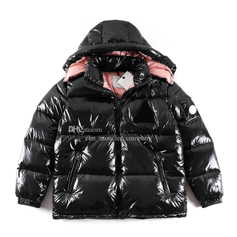 Unisex Monclairer Puffer Jacket with Arm Pocket Winter Hooded Down Coat Snow Mountain Design Sizes M 3XL