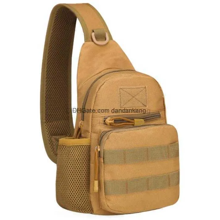 Sacos de ombro único para ciclismo ao ar livre Molle tático Assault Pack Mochila à prova d'água Saco de caminhada Caminhadas Acampamento Pesca Mensageiros Suporte para garrafa de água Bolso