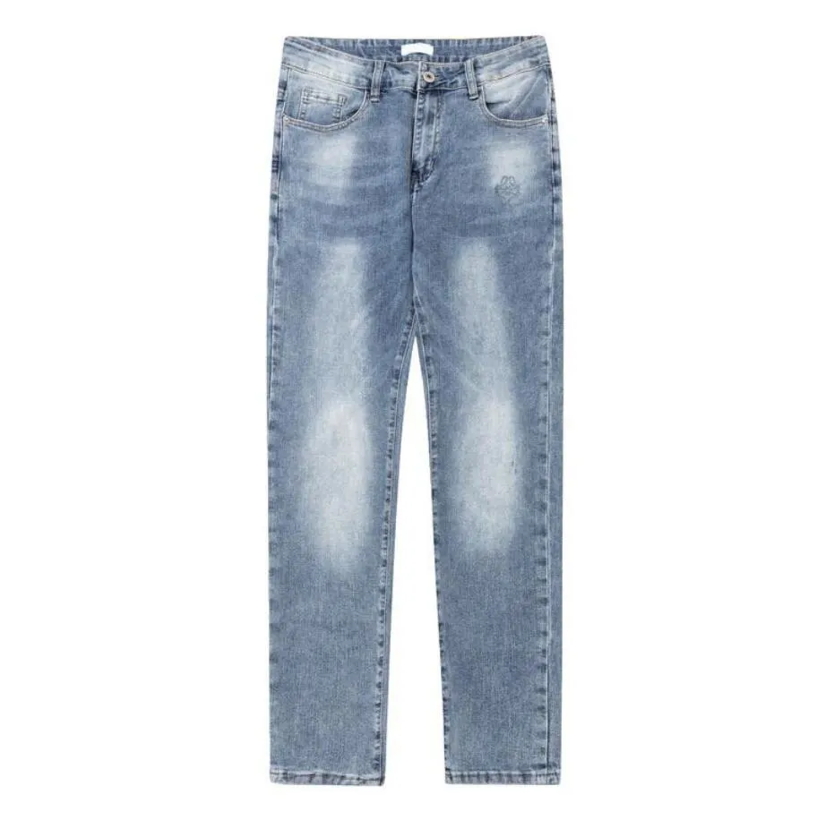Designer Jeans Mens Denim Pants Fashion Letters Print Trouser Hip Hop Distressed Zipper trousers US Size 28 30 32 34 36