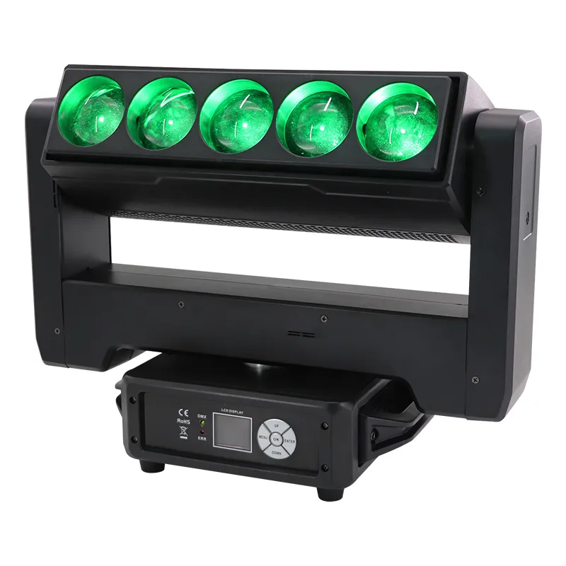 ベビーフェイススタジオ スポーツロビン LED付き DJ Moving Head Light Set - 5x60W RGBW 4in1 LED Pixel Beam