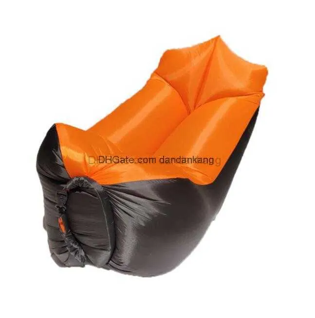Lit d'air gonflable paresseux chaise longue canapé chaise de plage Portable sac de couchage matelas offre spéciale sacs de sommeil de haricots gonflables