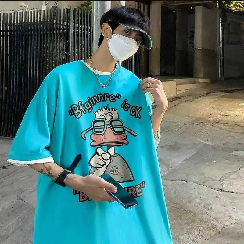 Urban Edge Mens Graphic Tee: Hip Hop, Rock & Anime Prints - 100