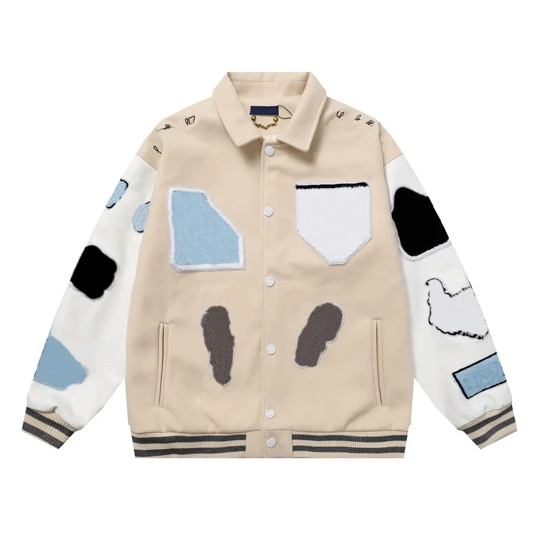 Tasarımcı Erkek Ceketleri Moda Lüks Klasik Sonbahar Kış Renkli Mektuplar Çeşitli Stil Marka Üstü Gitmiş Hip Hop Sokak Giyim Ceket C11