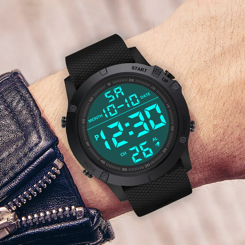 Orologio sportivo militare da uomo Orologio da polso digitale a led di lusso resistente all'acqua Orologio da polso sportivo casual impermeabile da 30 m Relogio Masculino