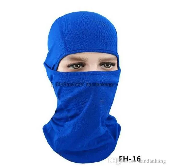 Tactique Hommes Balaclava Masque Complet CS Airsoft Armée Chasse Sports solide capot moto Vélo Cyclisme Casque Liner Cap Militaire Multicam bandana Écharpe