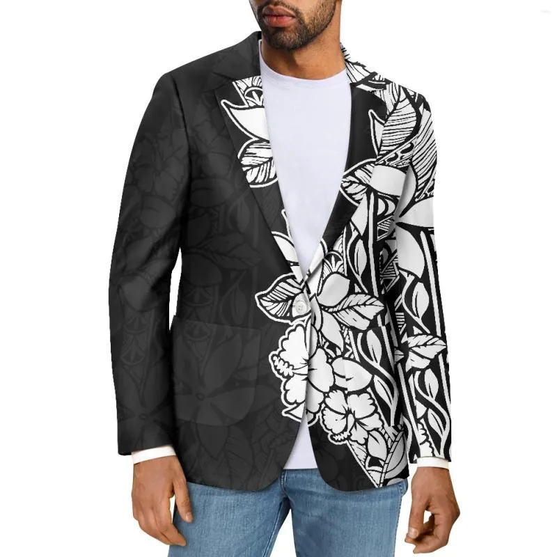 Hawaiian print cheap suit jacket