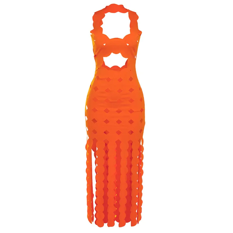 open lace back dress Oh Polly Pointelle Ruffle Knit Mini Dress in Scarlet Red main image 0