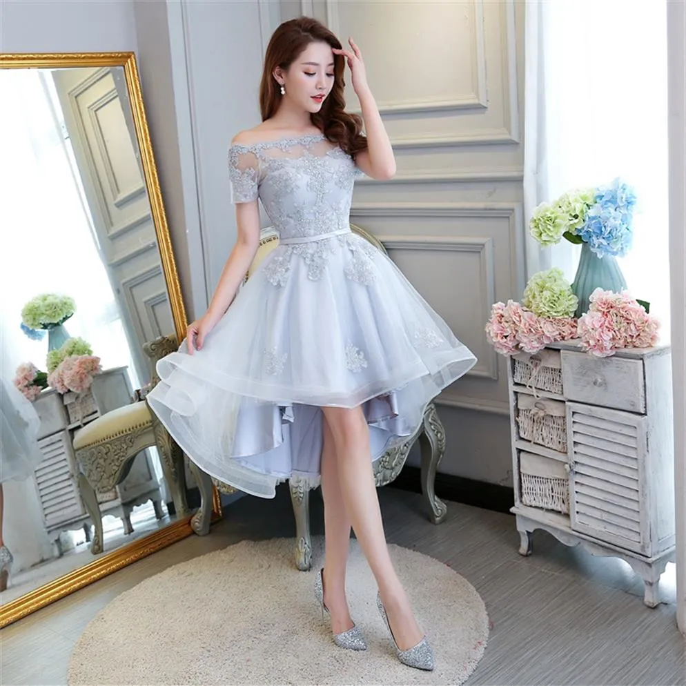 Sweetheart Bling Short Prom Dresses Online With Pearls White High Low Gown  For Party Short Length HY818 From Werbowy, $101.66 | DHgate.Com