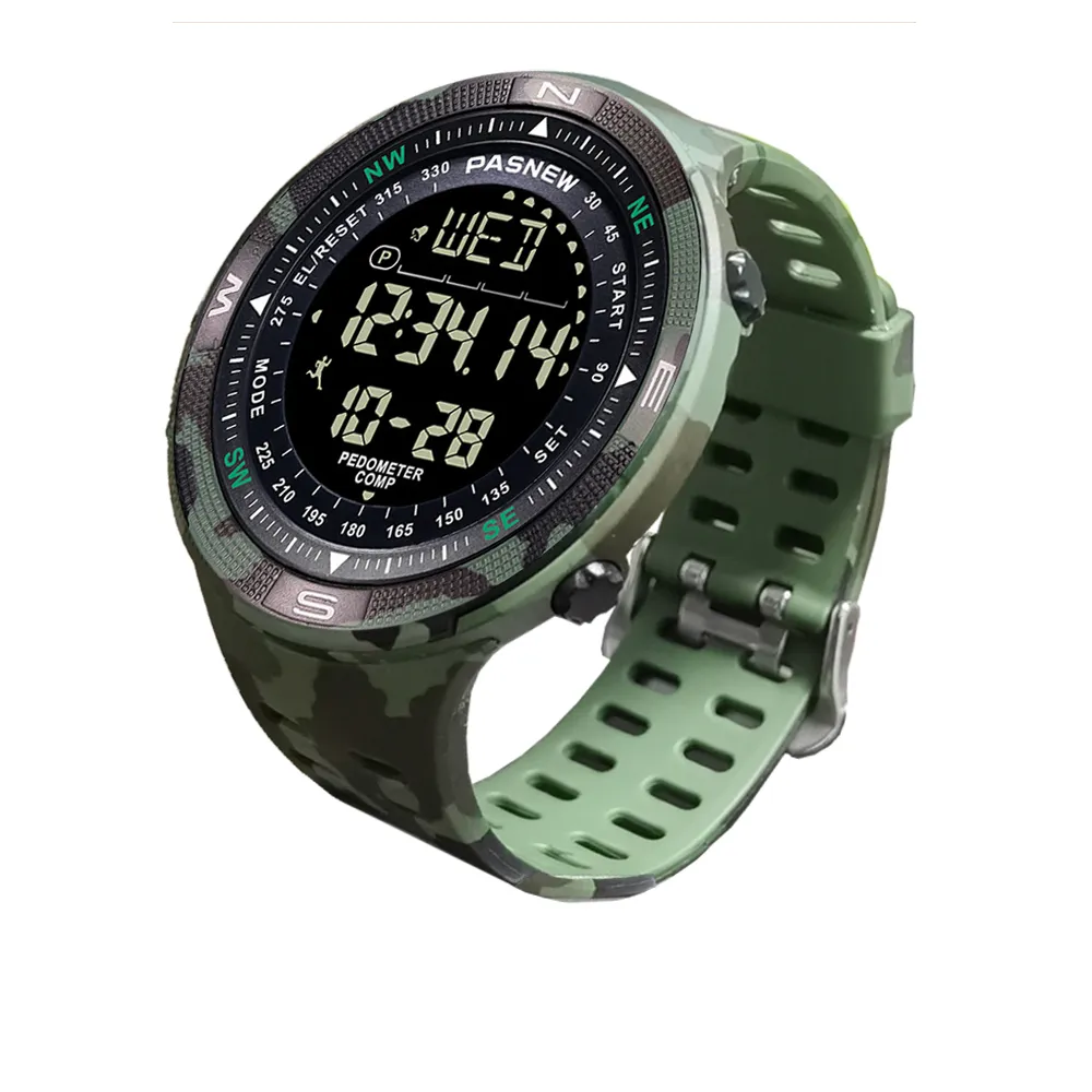 Wodoodporne zegarek elektroniczny Mężczyźni kompas cyfrowy na rękę wojsko Mężczyzna Męska lokalizacja powrót